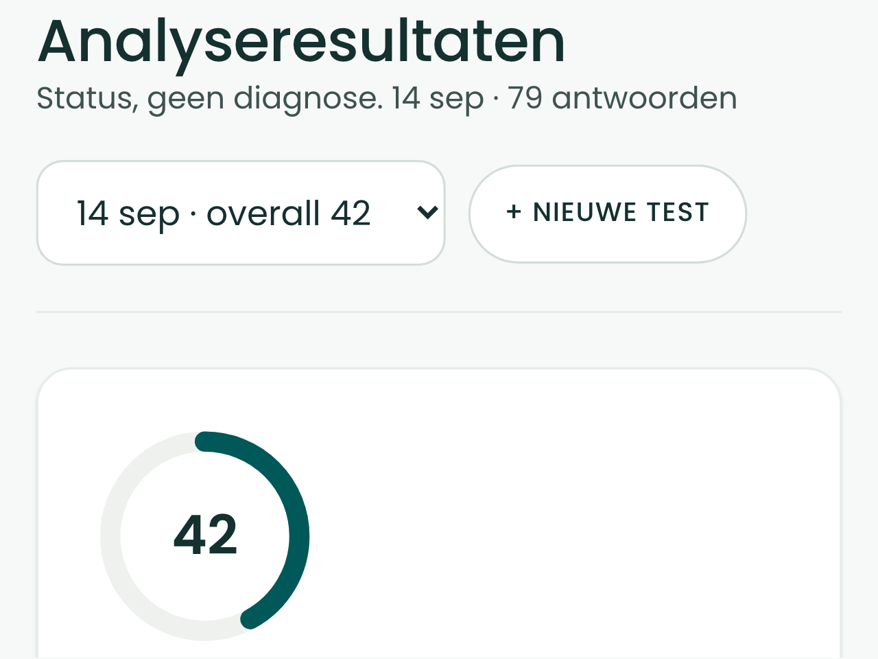 Der Übersichtsbildschirm der Software.